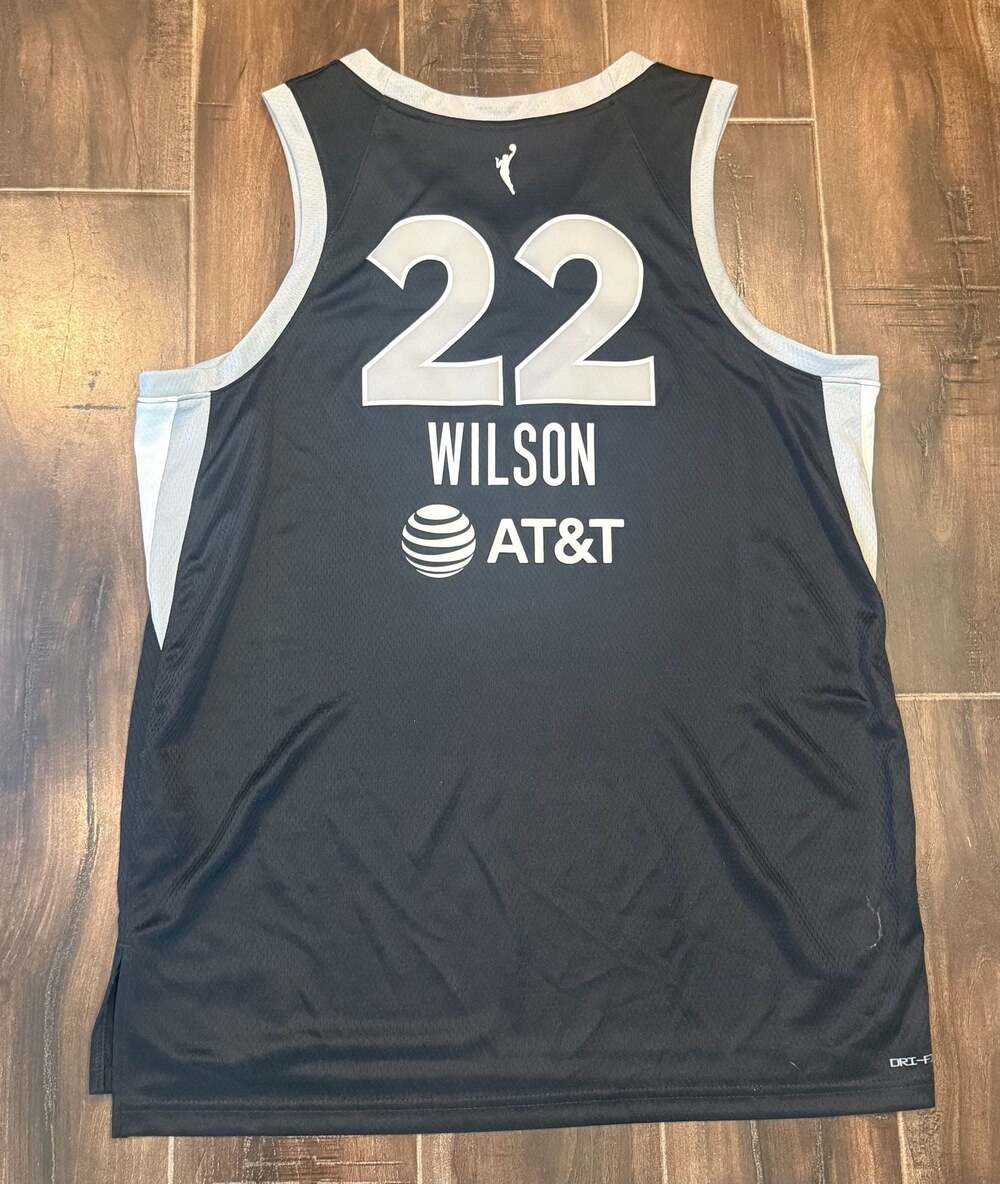Nike Las Vegas Aces A'ja Wilson 22 Explorer Edition Victory Jersey